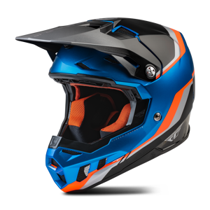 Casque Cross FLY Racing Formula CC Driver Bleu-Orange-Noir -