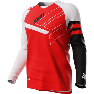 Shot Race Gear Maillot Cross Enfant Shot Draw Rush Rouge 