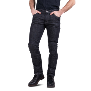 Jean Moto Course Burnout Renforce Aramide Slim Fit Noir -