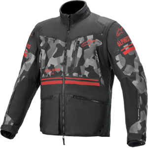 Veste Enduro Alpinestars Venture R Gris Camouflage Rouge 