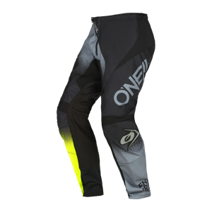 Pantalon Cross ONeal Element Racewear Noir Gris Jaune 