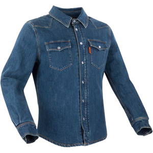 Chemise Moto Segura Terence Bleue -