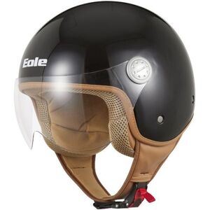 Eole Casque Jet Road interieur marron