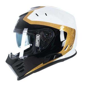 Venom Full Face Helmet Blanc,Noir S