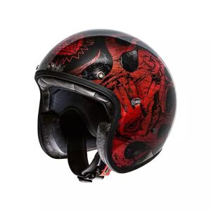 Casque Moto Jet Le Petit Bd Red Chromed - Premier - Publicité