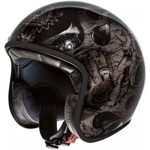 Casque Moto Jet Le Petit Bd Black Chromed - Premier - Publicité