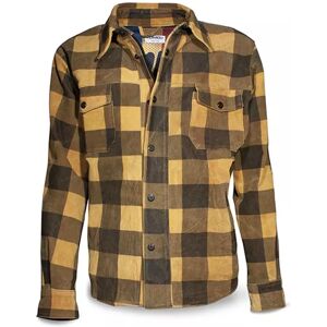 Veste Shirt Check Yellow Leather Man - Dmd - Publicité