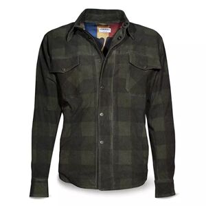 Veste Shirt Check Green Leather Man - Dmd - Publicité
