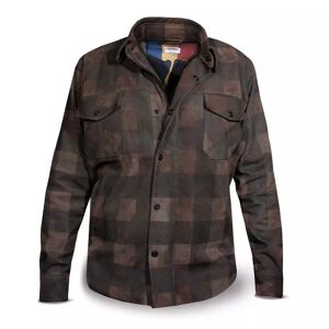 Jacket Handmade Check Brown Leather Man - Dmd - Publicité