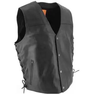 Gilet Cuir avec Lacets - Soubirac