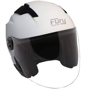 CASQUE JET RACE BLANC MAT