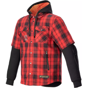 SURCHEMISE MO.ST.EQ TARTAN - L - SURCHEMISE MO.ST.EQ TARTAN - ROUGE/NOIR