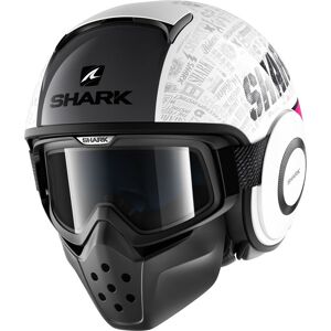 Shark Drak Tribute RM Casque jet Blanc Pourpre taille : XS - Publicité