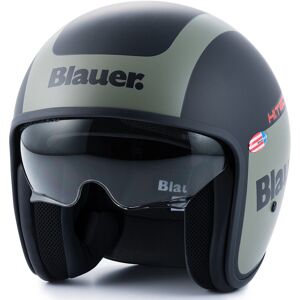 Blauer Pilot 1.1 Graphic G Casque jet Noir Vert taille : XS - Publicité