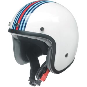 RB 768 Casque jet Blanc Bleu Orange taille : S