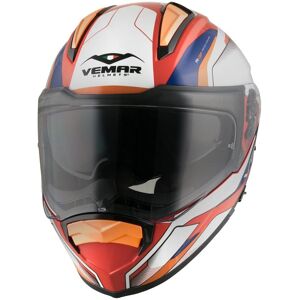 Vemar Zephir Lunar 2017 casque Blanc Rouge Bleu taille : XL