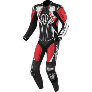 Arlen Ness Conquest Combinaison cuir de moto une piece Noir Blanc Rouge taille 48