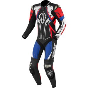 Arlen Ness Conquest Combinaison cuir de moto une piece Noir Blanc Rouge Bleu taille 48