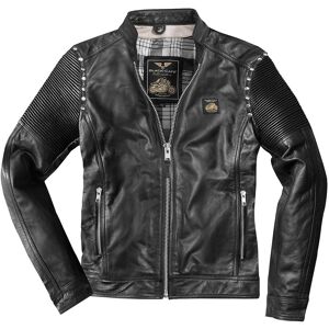 Black-Cafe London Milano 2.0 Veste en cuir de moto Noir taille : 52 - Publicité