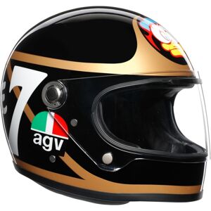 Legends X3000 Barry Sheene Casque Noir Blanc Or taille : S