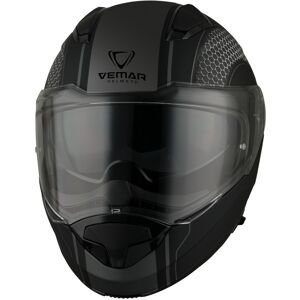 Vemar Vermar Sharki Hive Matt casque Noir Gris taille : XL