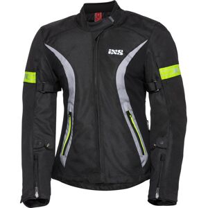 Sport 5/8-ST Veste textile de moto imperméable à l’eau de dames Noir Gris Jaune taille : XL