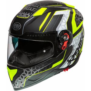 Premier Vyrus EM Y9 BM Casque Noir Blanc Jaune taille : XS - Publicité