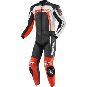 Berik Ascari Pro Costume en cuir de moto de deux pieces Noir Blanc Rouge taille : 56