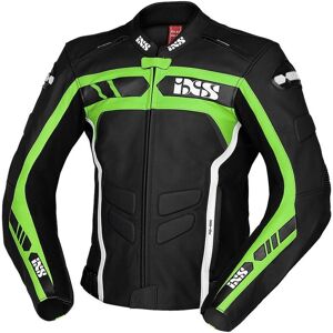 IXS Sport RS-600 1.0 Veste en cuir de moto Noir Blanc Vert taille : 60 - Publicité