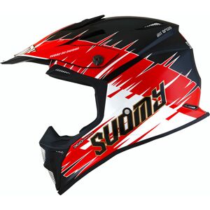 MX Speed Warp MIPS Casque Motocross Noir Blanc Rouge taille : S