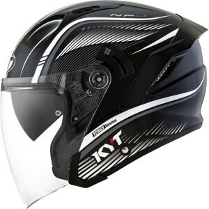 NF-J Radar Casque Jet Noir Blanc taille : S