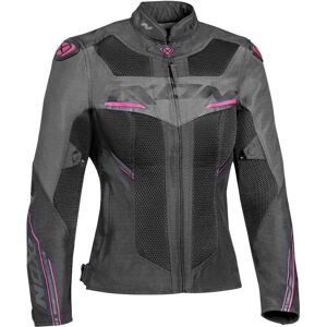 Ixon Draco Veste textile de moto dames Noir Gris Rose taille : XS - Publicité