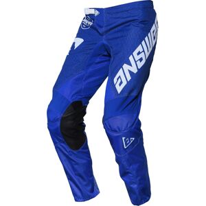 Answer Racing Answer Arkon Bold Pantalon Motocross Blanc Bleu taille : 34