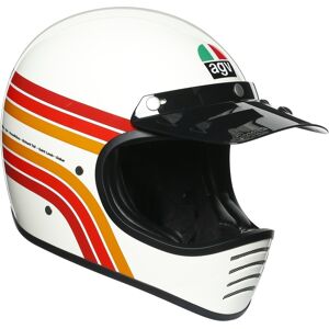 Legends X101 Dakar 87 Casque Blanc Rouge Orange taille : XS