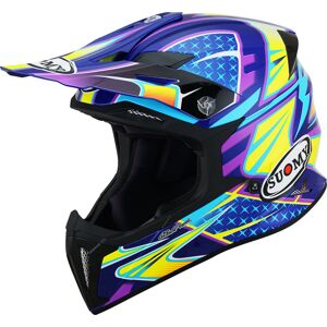 Suomy X Wing Duel Casque Motocross Pourpre Jaune taille M