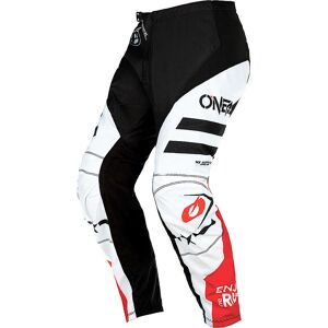 Oneal Element Squadron V.22 Pantalon de motocross Noir Blanc Rouge taille : 40 - Publicité