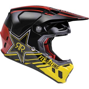 Formula CC Driver Rockstar Casque de motocross Noir Rouge Jaune taille : S