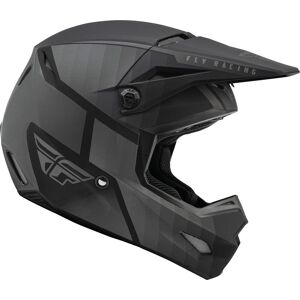 Kinetic Drift Youth Casque de motocross Noir Gris taille : L