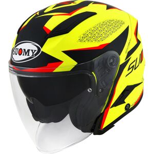 Speedjet Luminism Casque Jet Noir Jaune taille : S