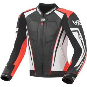 Berik Striper Evo Veste en cuir de moto Noir Blanc Rouge taille : 52 - Publicité