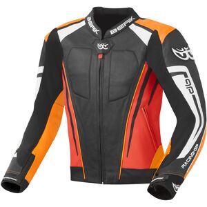 Berik Striper Evo Veste en cuir de moto Noir Orange taille : 52 - Publicité