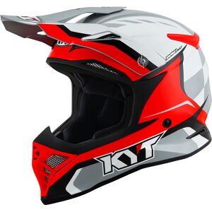 Skyhawk Glowing Casque de motocross Gris Argent taille : M