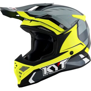 Skyhawk Glowing Casque de motocross Gris Jaune taille : M