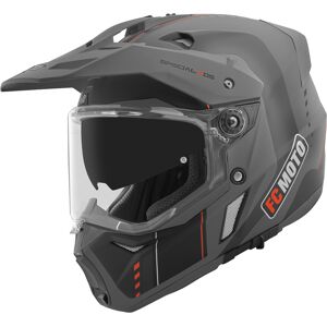 FC-Moto Merkur Pro Air Casque daenduro Noir Gris taille : S