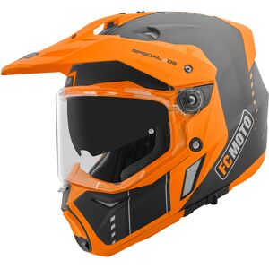 FC-Moto Merkur Pro Air Casque daenduro Noir Orange taille : S