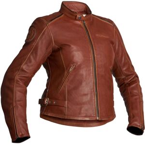 Nyvall Veste en cuir de moto pour dames Brun taille : 42