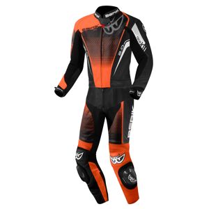 Berik XR-Ace Evo Combinaison en cuir de moto 2 piÃ¨ces perforÃ©e Noir Gris Orange taille : 58 - Publicité