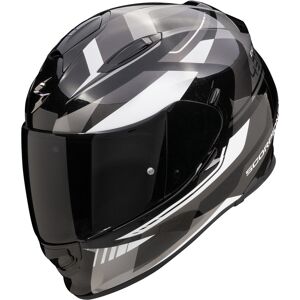 Scorpion EXO-491 Abilis Casque Noir Blanc Argent taille : 2XL - Publicité