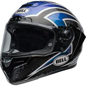 Bell Race Star DLX Flex Xenon Casque Noir Bleu Argent taille S
