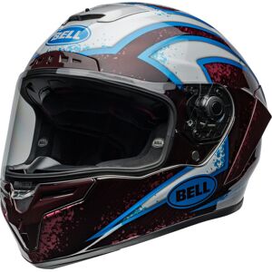 Bell Race Star DLX Flex Xenon Casque Rouge Bleu Argent taille S